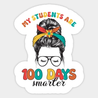 My students are 100 days smarter Sticker